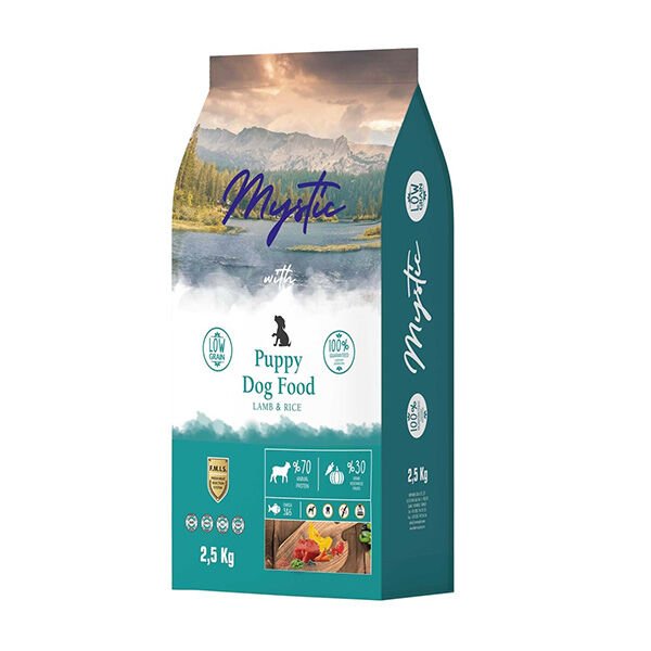 Mystic Puppy Az Tahıllı Kuzulu Yavru Köpek Maması 2.5 Kg