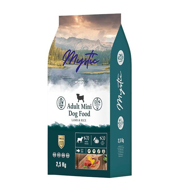 Mystic Kuzulu Az Tahıllı Küçük ve Orta Irk Yetişkin Köpek Maması 2.5 Kg