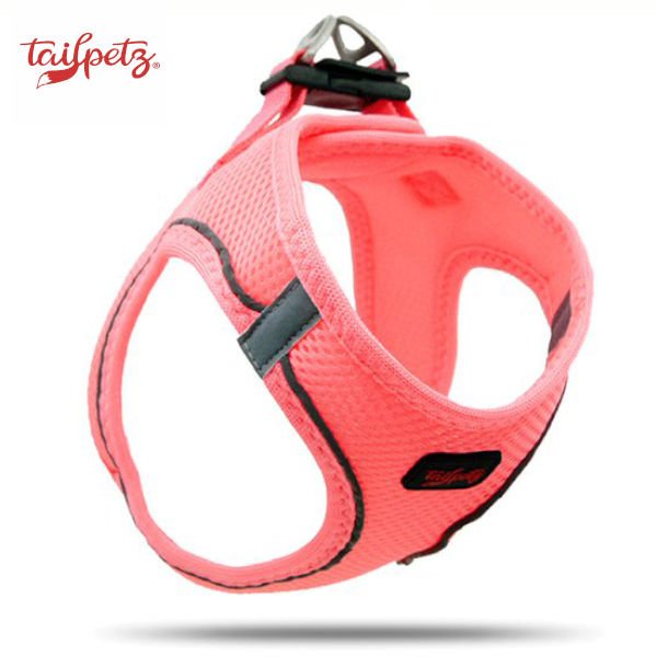 Tailpetz Air-Mesh Harness Köpek Göğüs Tasması Neon Pembe XL