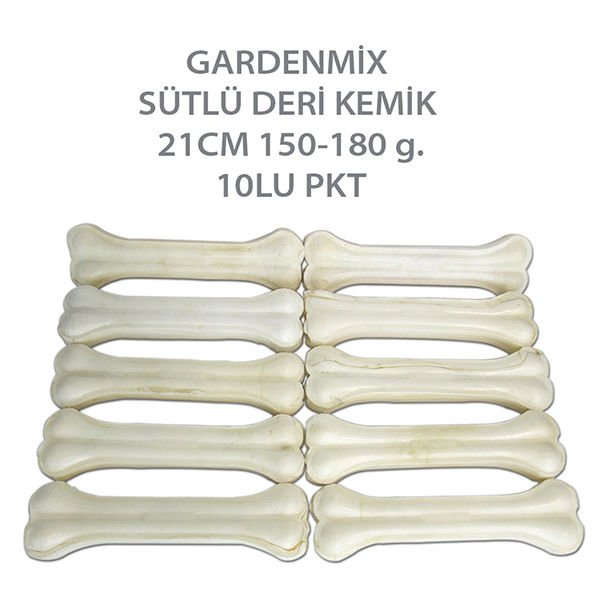 Garden Mix Sütlü Köpek Çiğneme Kemiği 150-180 Gr 10'lu