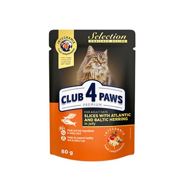 Club4Paws Premium Selection Ringa Balıklı Konserve Kedi Maması 80 Gr