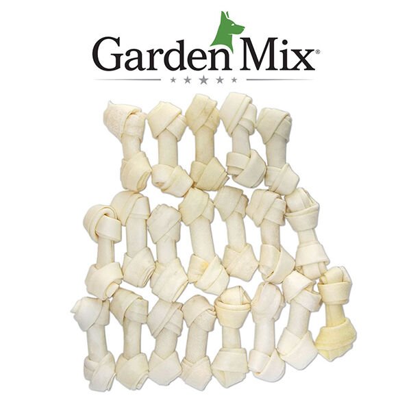 Garden Mix Düğümlü Beyaz Köpek Çiğneme Kemiği 20x7 Cm