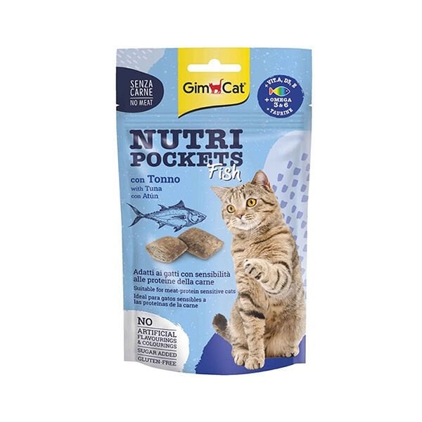 Gimcat Nutri Pockets Tuna Balıklı Kedi Ödül Maması 60 Gr