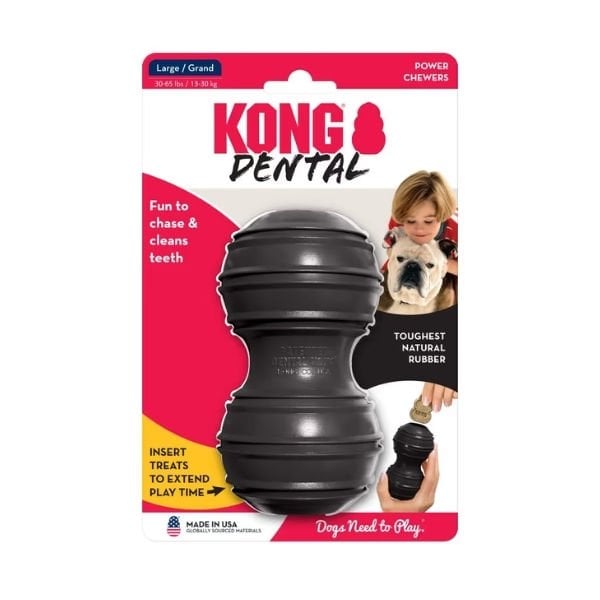 Kong Extreme Dental Diş Temizliği için Ultra Sert Köpek Oyuncağı Large