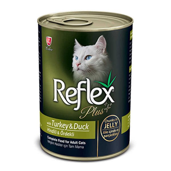 Reflex Plus Hindi ve Ördekli Yetişkin Konserve Kedi Maması 400 Gr