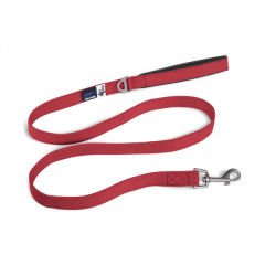 Curli Basic Leash Köpek Gezdirme Tasması Kırmızı Medium 1.5x140 Cm