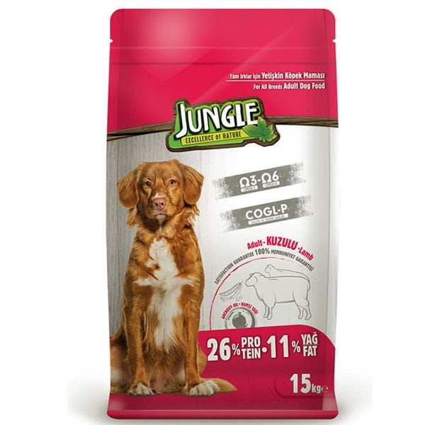 Jungle Kuzu Etli Yetişkin Köpek Maması 15 Kg