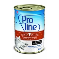 Proline Biftekli Sos içinde Yetişkin Konserve Kedi Maması 415 Gr