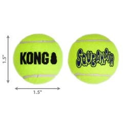 Kong Air Sq Sesli Tenis Top Köpek Oyuncağı Xsmall 3 Adet 4 Cm