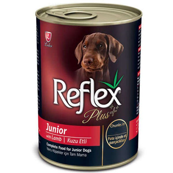 Reflex Plus Junior Kuzulu Yavru Konserve Köpek Maması 400 Gr