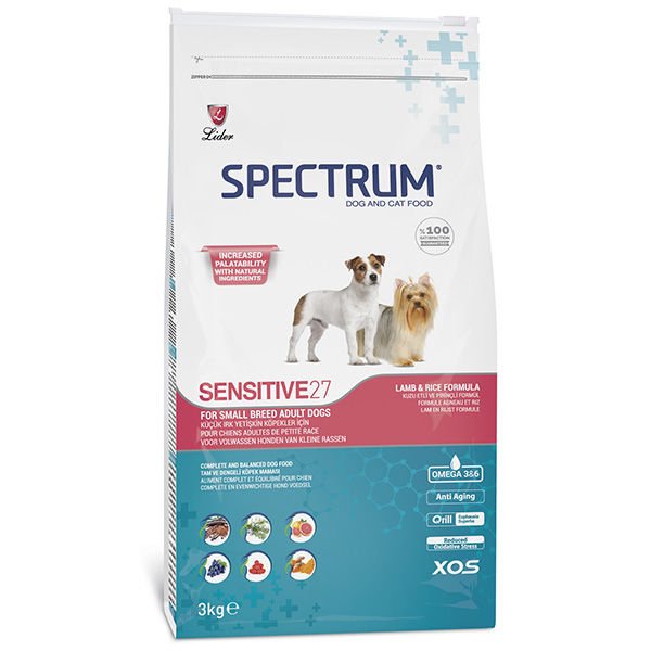 Spectrum Sensitive27 Hipoalerjenik Küçük Irk Kuzulu Yetişkin Köpek Maması 3 Kg
