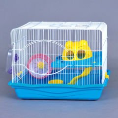 Dayang Hamster Kafesi Beyaz/Mavi 45x30x33 Cm