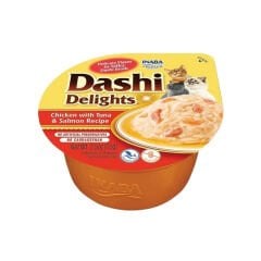 Inaba Ciao Dashi Delights Tavuklu Ton ve Somon Balıklı Kedi Çorbası 70 Gr