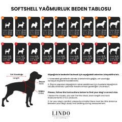 Lindo Dogs Softshell Black Skull Köpek Yağmurluğu Siyah Beden 4