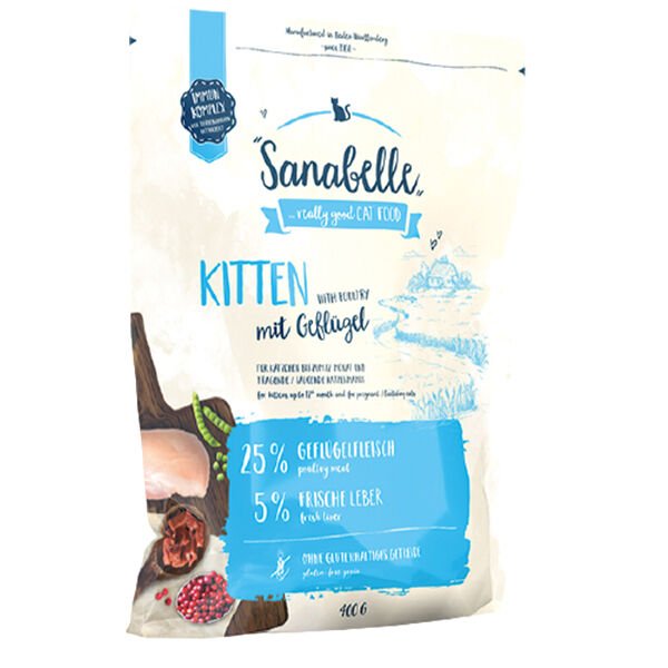 Sanabelle Kitten Gulutensiz Hamile Anne Ve Yavru Kedi Maması 400 Gr