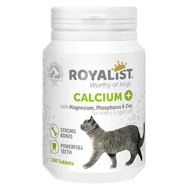 Royalist Calcium Kemik ve Diş Günçlendirici Kedi Tableti 150 Adet
