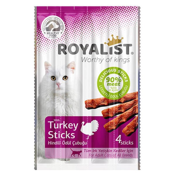 Royalist Hindili Sticks Kedi Ödül Maması 4x20 Gr
