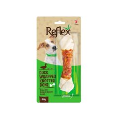 Reflex Ördek Etli Düğümlü Çiğneme Kemiği Köpek Ödülü 80 Gr