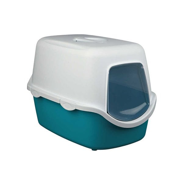 Trixie Litter Tray Kapalı Kedi Tuvaleti Mavi 40x40x56 Cm