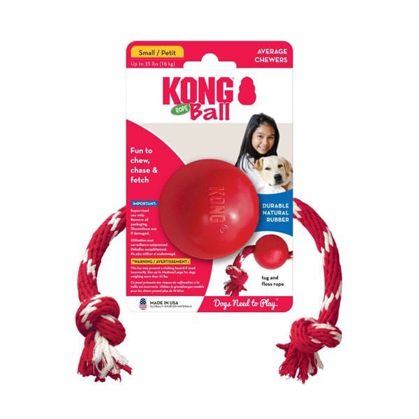 Kong İpli Top Köpek Oyuncağı Small 6.5 Cm