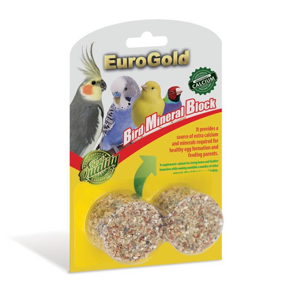 Euro Gold Kuşlar için Mineral Block Taşı 2 Adet