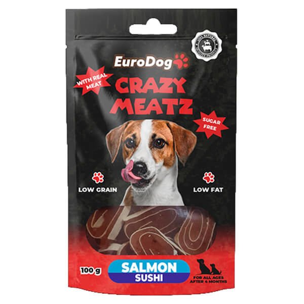 Euro Dog Somonlu Sushi Doğal Köpek Ödül Maması 100 Gr