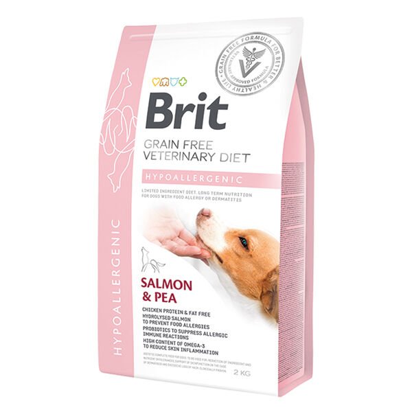 Brit Veterinary Diet Hypo-Allergenic Tahılsız Cilt Sağlığı Destekleyici Somonlu Köpek Maması 12 Kg