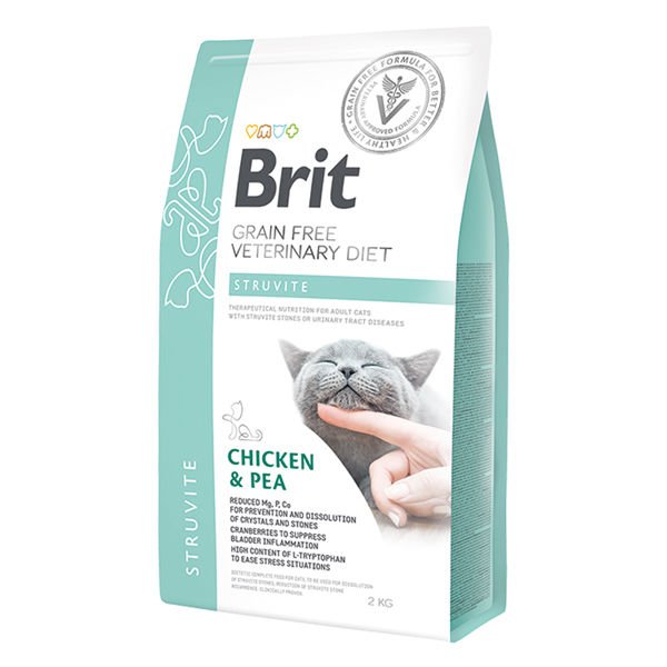 Brit Veterinary Diet Struvite İdrar Yolu Sağlığı Destekleyici Tavuklu Tahılsız Kedi Maması 2 Kg