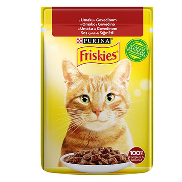 Friskies Biftekli Yetişkin Konserve Kedi Maması 85 Gr