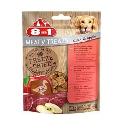 8 in 1 Freeze Dried Tahılsız Kurutulmuş Ördek ve Elmalı Köpek Ödül Maması 50 Gr