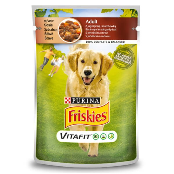 Friskies Adult Kuzulu Pouch Yetişkin Konserve Köpek Maması 100 Gr