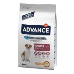 Advance Senior Mini Tavuklu Küçük Irk Yaşlı Köpek Maması 7.5 Kg