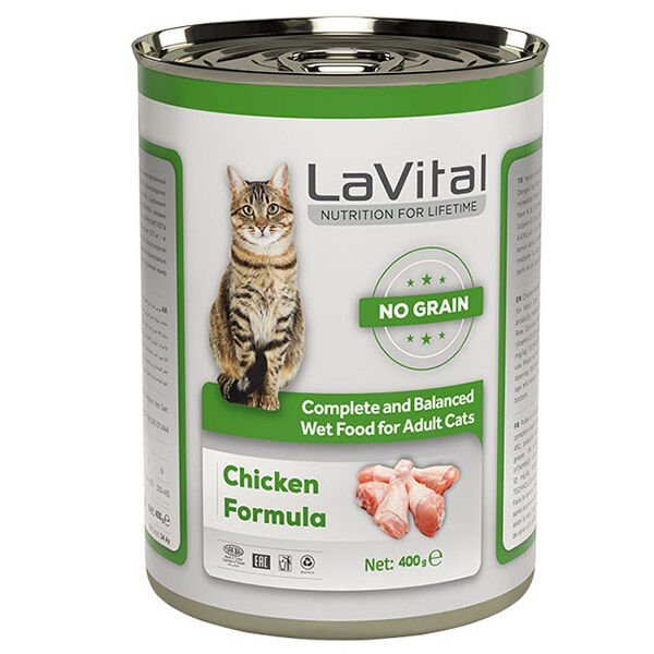 Lavital Adult Tahılsız Tavuklu Yetiskin Konserve Kedi Maması 400 Gr