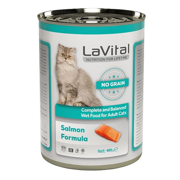 Lavital Adult Tahılsız Somonlu Yetiskin Konserve Kedi Maması 400 Gr