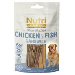 Nutri Canin Tavuklu Ve Balıklı Tahılsız Köpek Ödül Maması 80 Gr