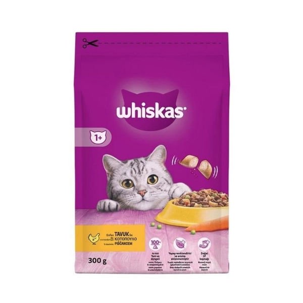 Whiskas Tavuklu ve Sebzeli Yetişkin Kedi Maması 300 Gr