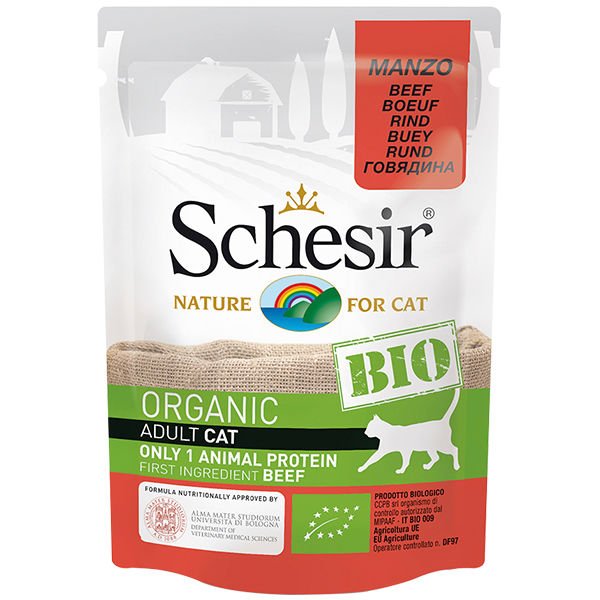 Schesir Bio Range Organik Biftekli Konserve Kedi Maması 85 Gr