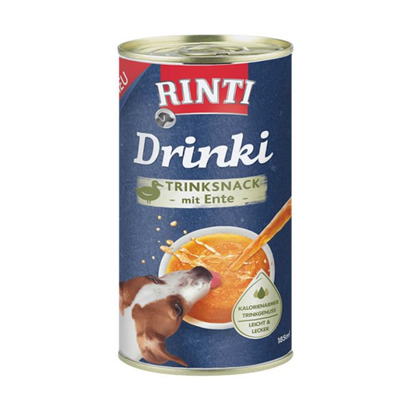 Rinti Drinki Sağlıklı ve Doğal Taze Ördekli Besleyici Köpek Çorbası 185 Ml