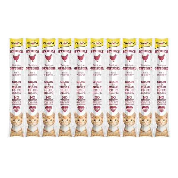 Gimcat Sticks Kümes Hayvanlı Çubuk Kedi Ödül Maması 50 Gr