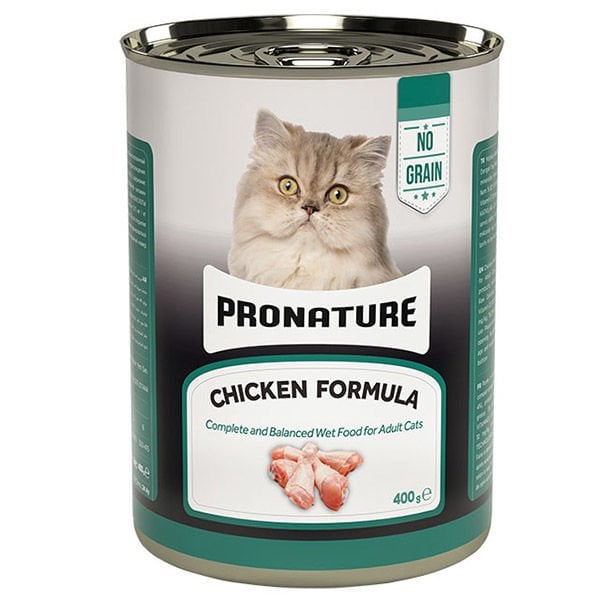 Pronature Tahılsız Tavuklu Ezme Yetişkin Konserve Kedi Maması 400 Gr