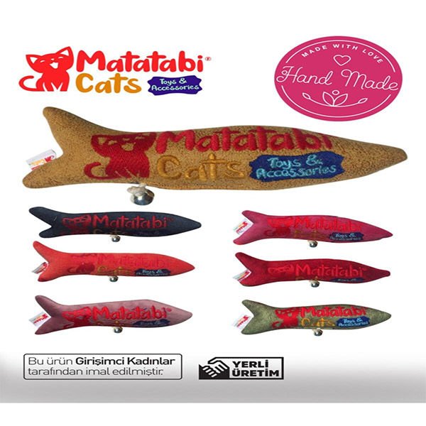 Matatabi Cats Jr Fish Balık Şekilli Kedi Oyuncağı 20 Cm