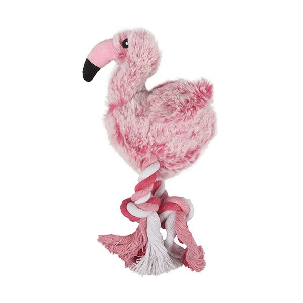 Flamingo Peluş Köpek Oyuncağı Pembe