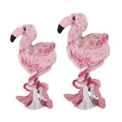 Flamingo Peluş Köpek Oyuncağı Pembe