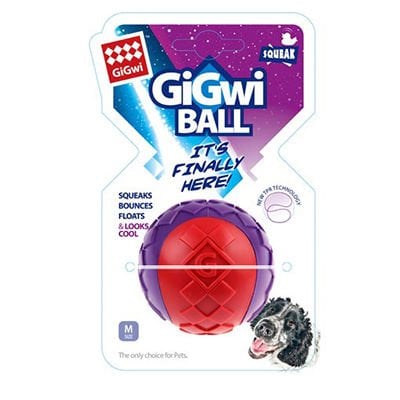 Gigwi Ball Sert Top Köpek Oyuncağı Kırmızı 6 Cm