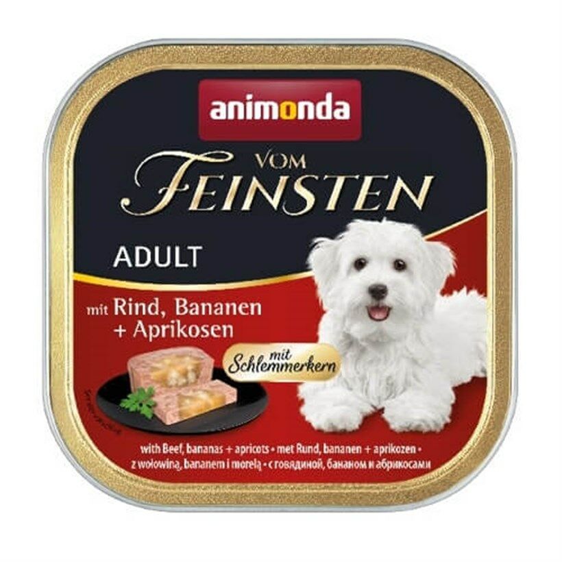 Animonda Vom Feinsten Sığır Etli Muzlu Ve Kayısılı Yetişkin Köpek Konservesi 150 Gr