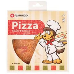 Flamingo pizza salam ve peynirli köpek ödülü