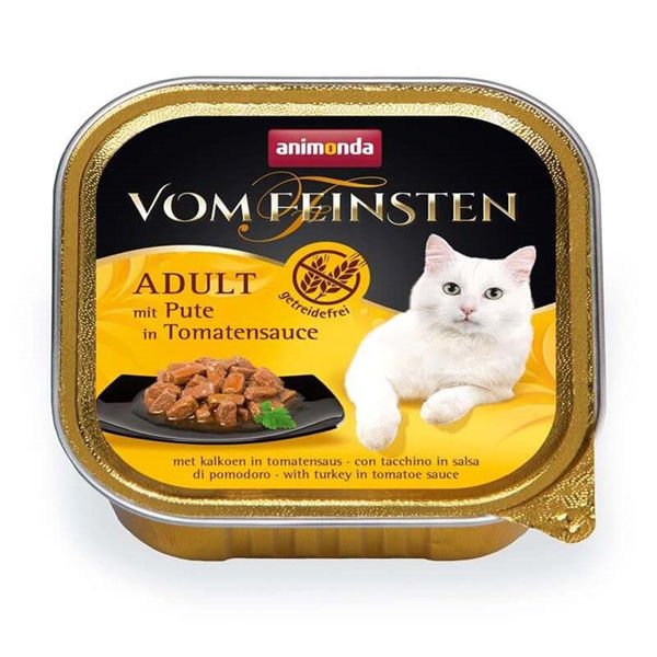 Animonda Vom Feinsten Domates ve Hindili Yetişkin Konserve Kedi Maması 100 Gr