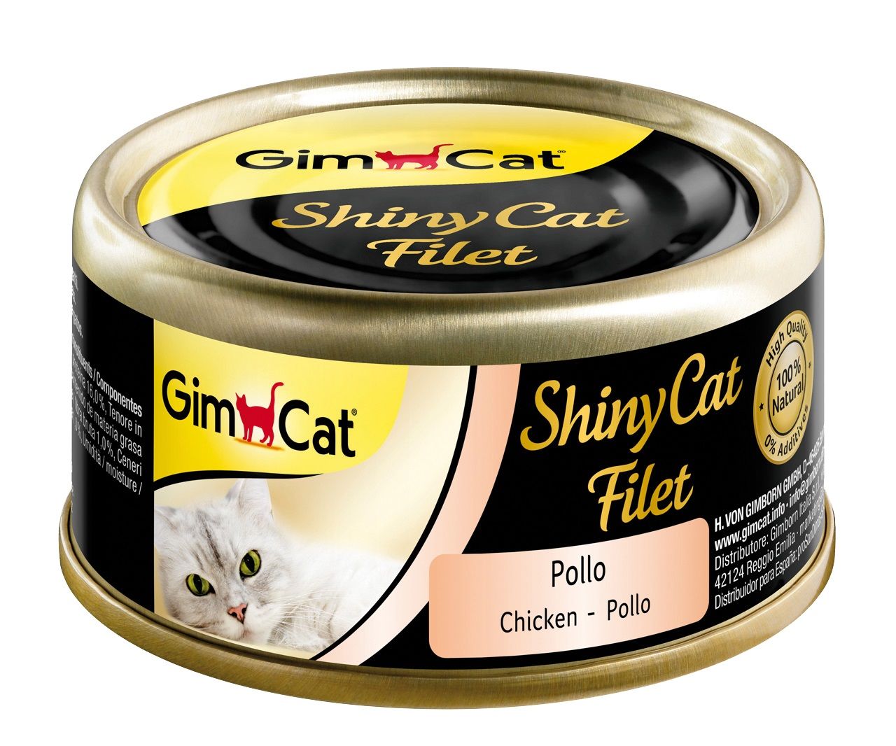Gimcat Shinycat Kıyılmış Fileto Tavuklu Yetişkin Konserve Kedi Maması 70 Gr
