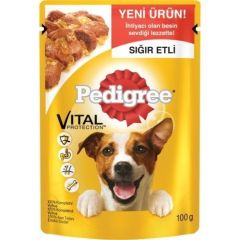 Pedigree Sığır Etli Konserve Yetişkin Köpek Maması 100 Gr