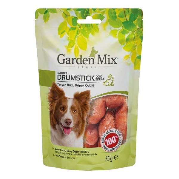Garden Mix Tavşan Budu Düşük Yağlı Şekersiz Köpek Ödül Maması 75 Gr